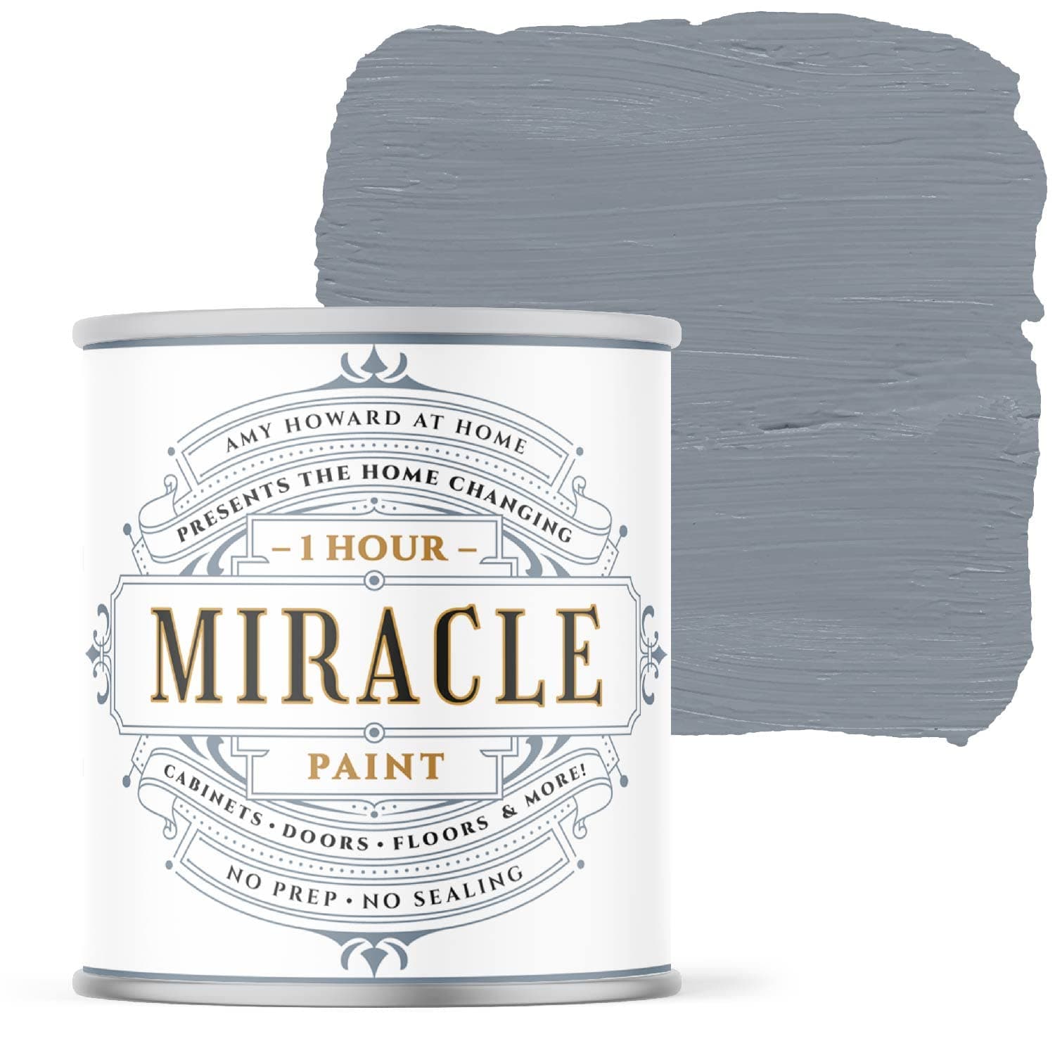AMY HOWARD AT HOME - One Hour Miracle Paint - Water-Based Enamel - Scrubbable Eggshell Finish - All In One - No Stripping, Sanding, or Priming - 32 OZ - Weybridge Classic