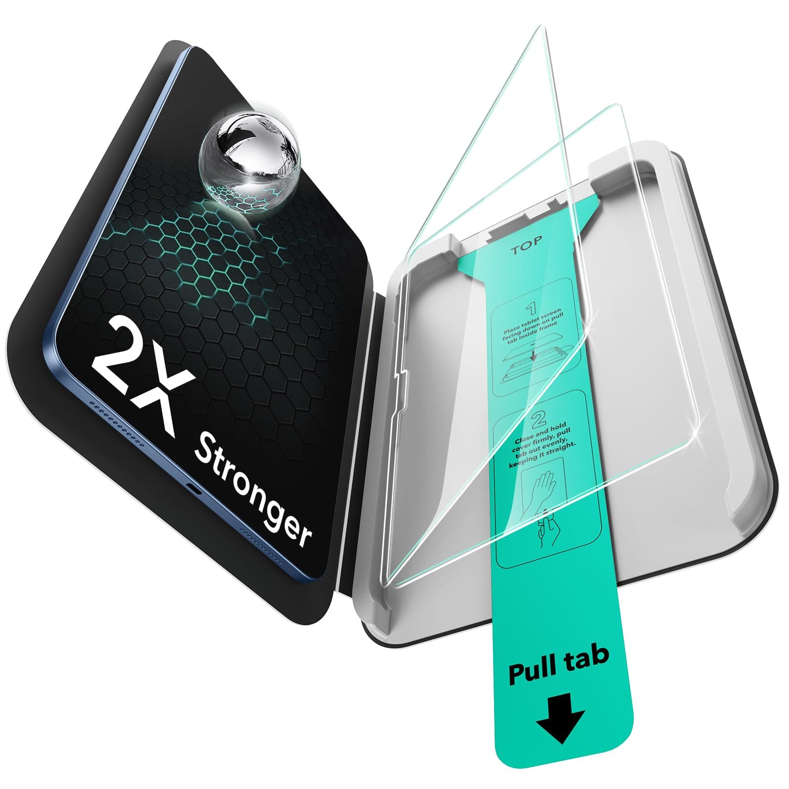 - 2 Pack Screen Guard for iPad 11th/10th Generation A16 (11/10.9 Inch,2025/2022), 9H Tempered Glass Screen Protector with Ultra Fit Tray, Apple Pencil Support, Scratch Resistant, HD Clarity