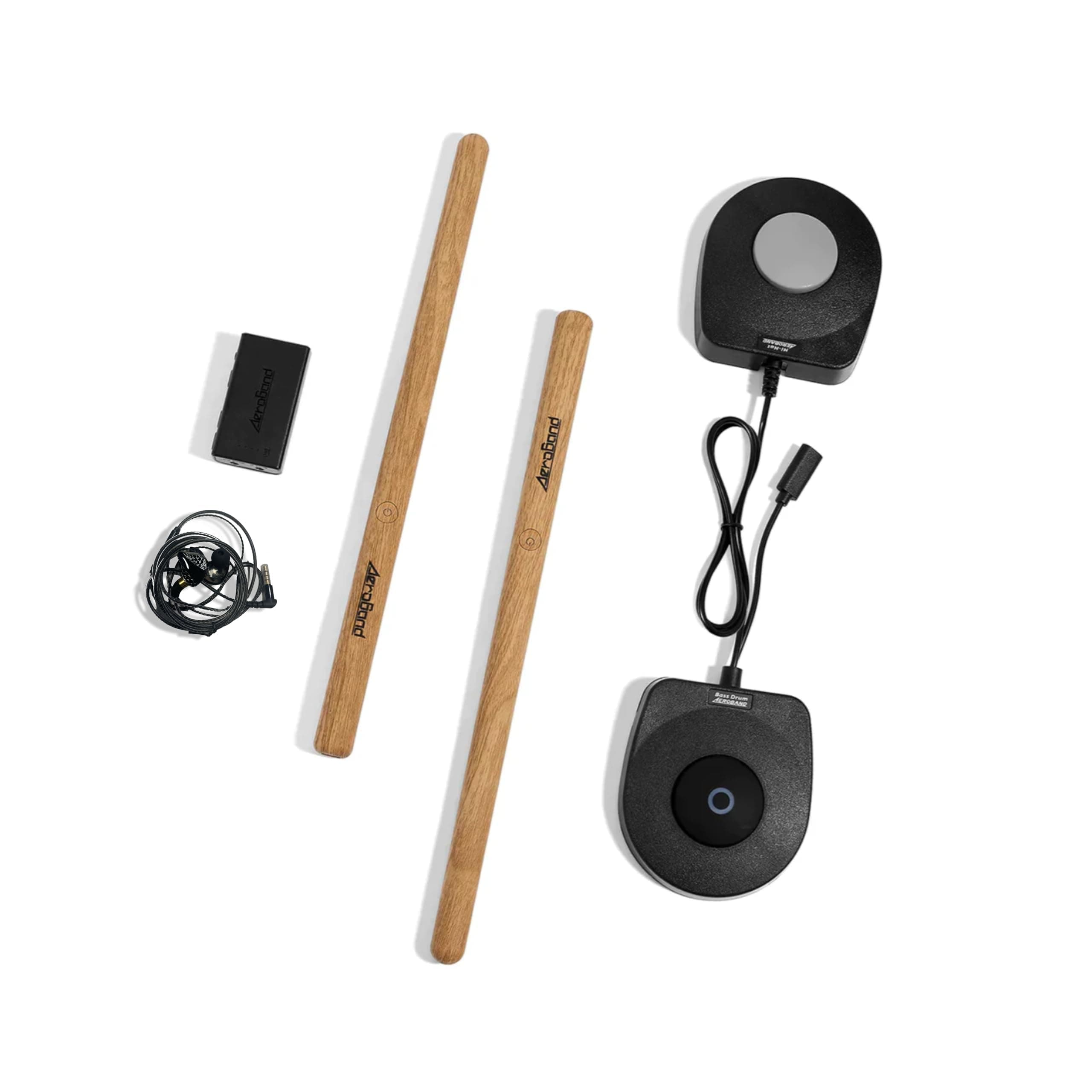 AeroBand Electronic Drum Set PocketDrum2 MAX（2024 Version）, Air Drum Sticks & Pedals & Bluetooth Adapter, Play Drum Anywhere Anytime, 8 Tones and USB Midi Kids Adult Drummer Gift (Earphone Included)