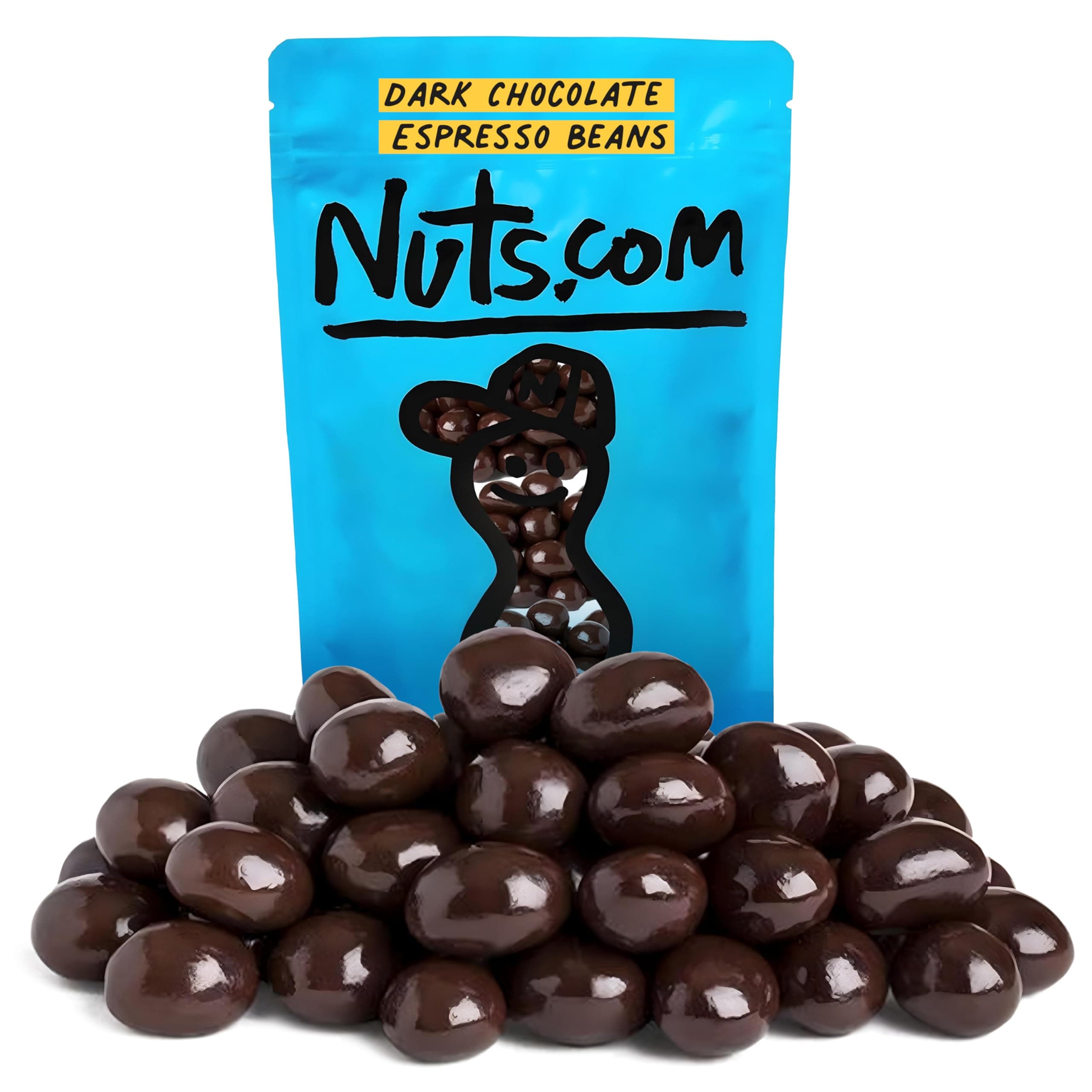 Nuts.com – Dark Chocolate Covered Espresso Bean – 2 Pound Bag, Great Snack for Adults, Good Source of Antioxidants & Caffeine – For Office, Holiday Gatherings & Home Snacking