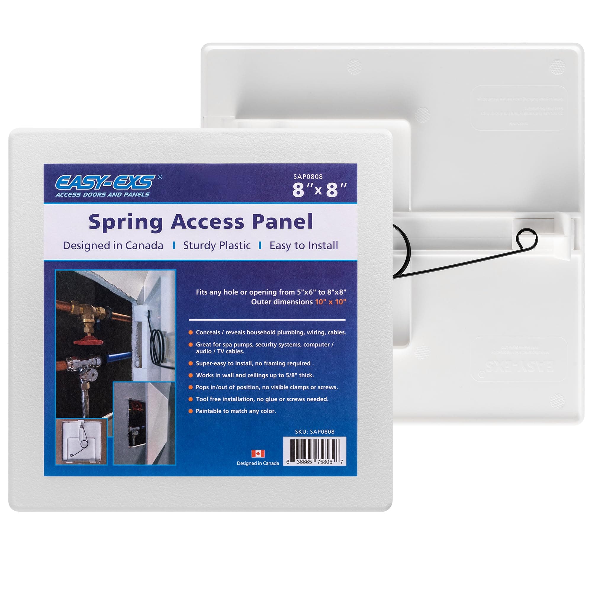 Access Panels Spring-Fit 8"x8" (External 10"x10") Square