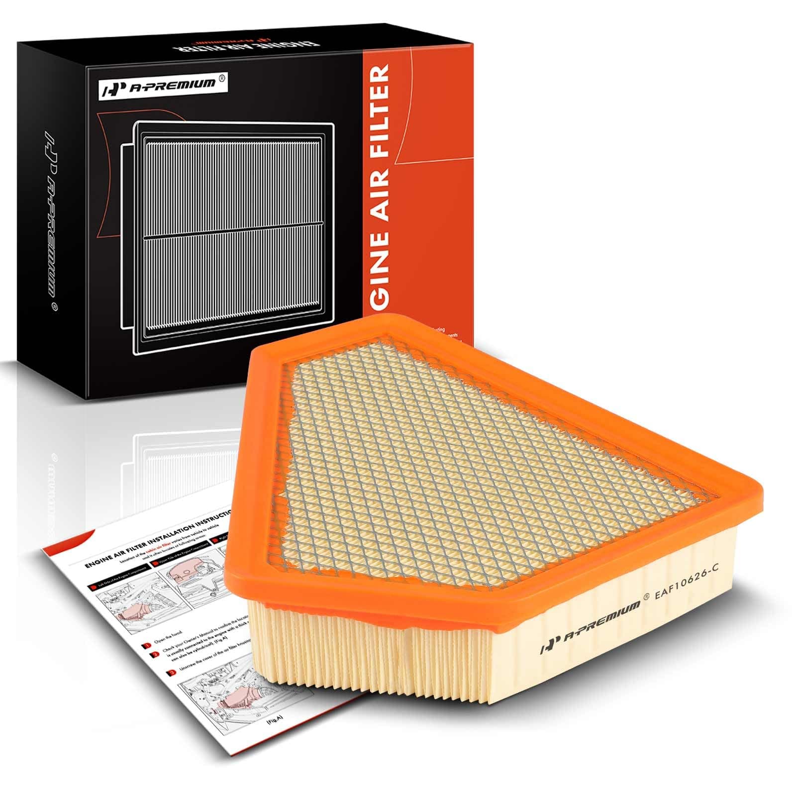 Engine Air Filter Compatible with Cadillac CTS 2008-2014, 3.0L 3.6L 6.2L