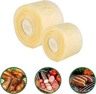 Edible Drying Natural Hog Sausage Casing, Sausage Casings for Homemade Sausages,Breakfast Sausage,Italian Sausage,Knoblewurst,Pepperoni,Bologna Sausage and Most Delicious Sausage-8m/26ft,Φ32mm