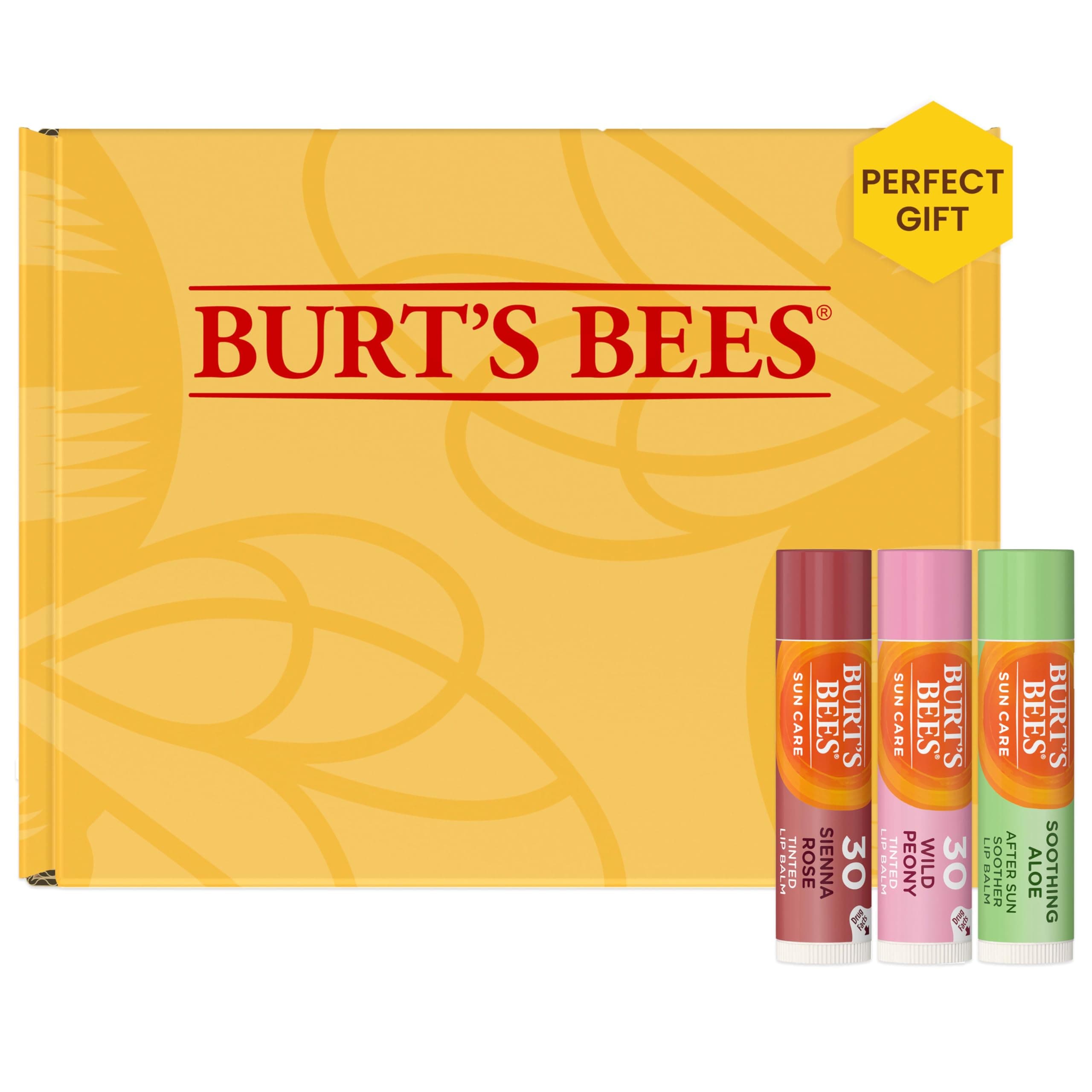 Sun Care Lip Balm Pack, SPF 30 Tinted Lip Balm, Water-Resistant Moisturizer, Wild Peony, Sienna Rose, 3 Tubes, 0.15 oz.