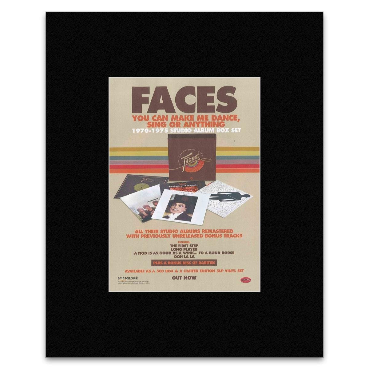 FACES - You Can Make Me Dance Sing Or Anything 2015 Mini Poster - 28x21cm