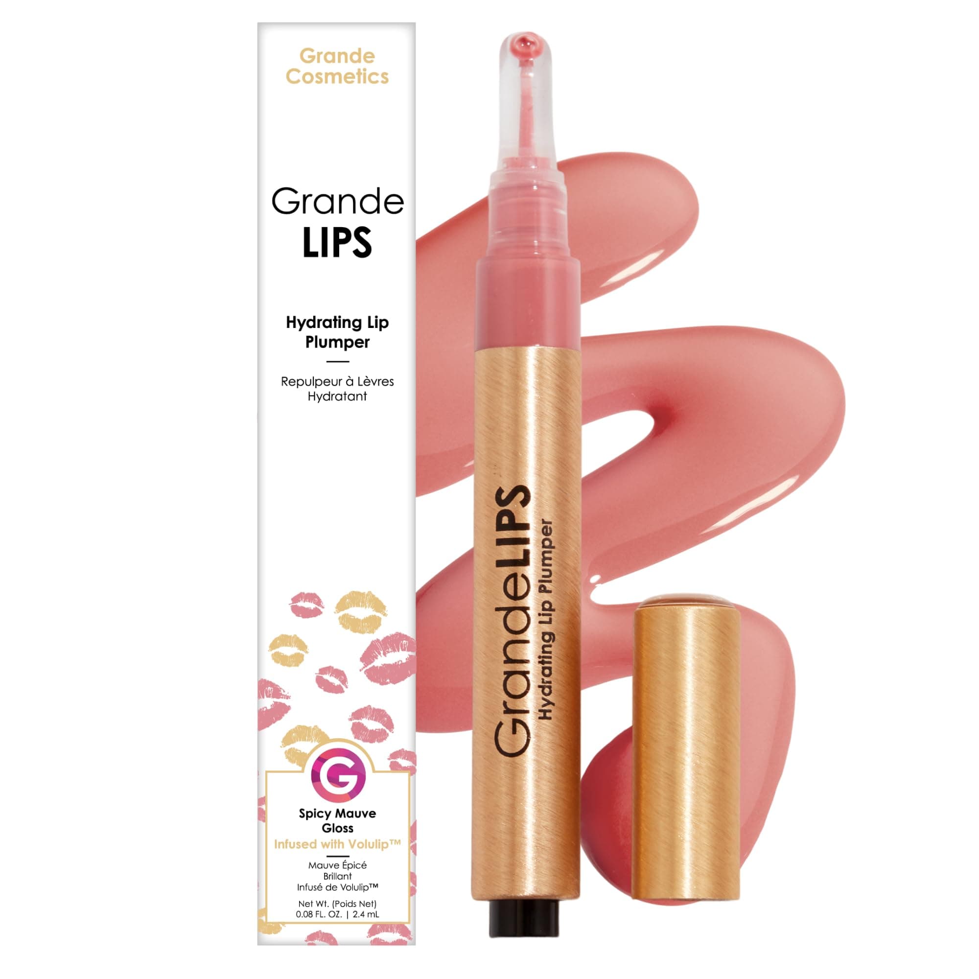 Grande Cosmetics GrandeLIPS Hydrating Lip Plumper - for Fuller-Looking, Hydrated Lips