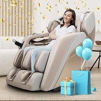 Osaki Ador 3D Integra SL-Track 3 Stage Zero Gravity Full Body Roller Airbag Massage Back and Calf Infrared Heat with Foot Roller Massage and Heart Rate Monitor (Taupe)