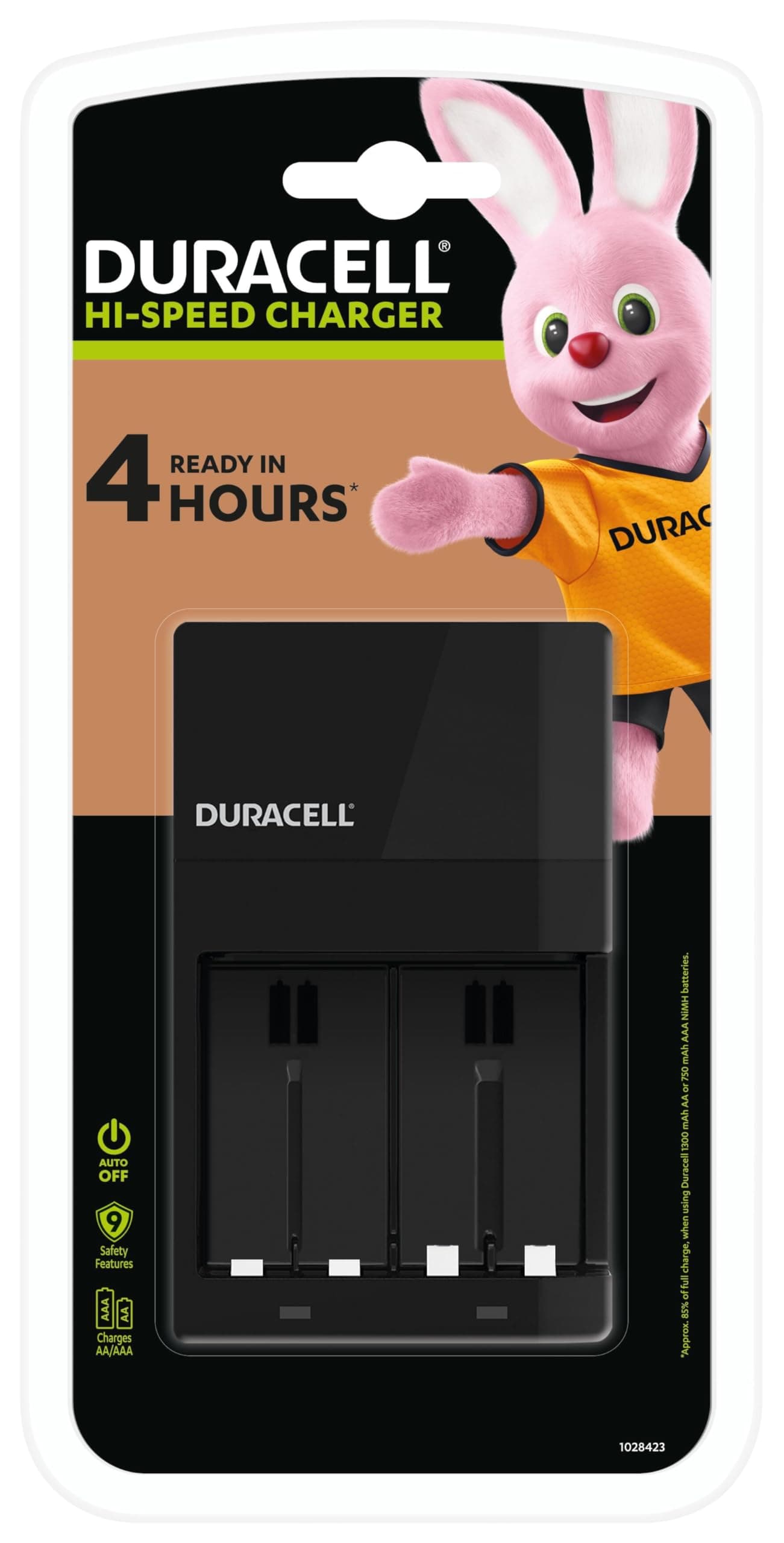 Duracell 4 hours Battery Charger CEF14, Everyday Devices, Flashlight, Clock, Radio