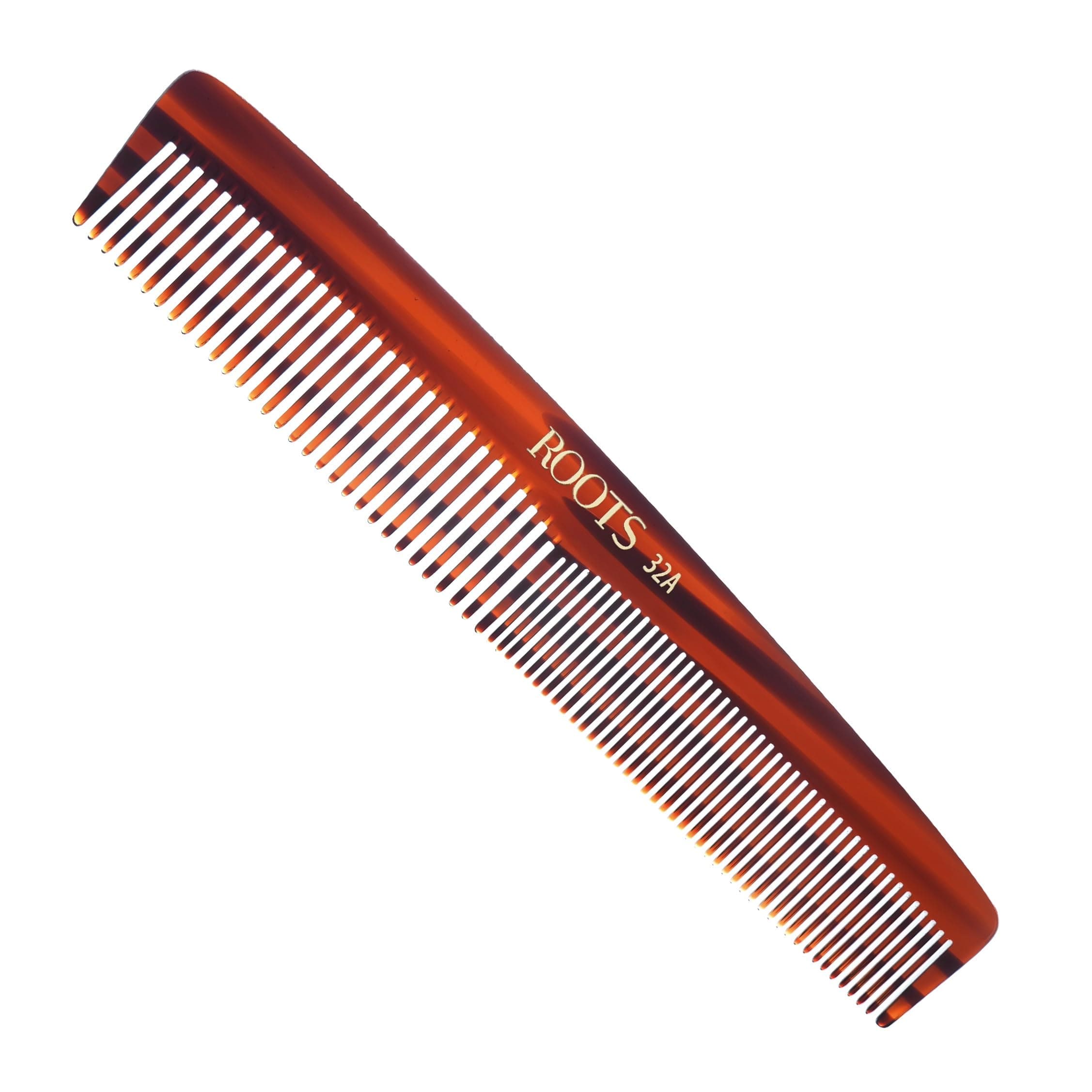 ROOTS Classic Comb | Dual Teeth For Styling & Detangling | Smooth & Round Teeth prevent Hair damage | For Women with Straight, Long, Wavy Hair | Wet & Dry use | Length - 7.95 Inch | Model No - 32A