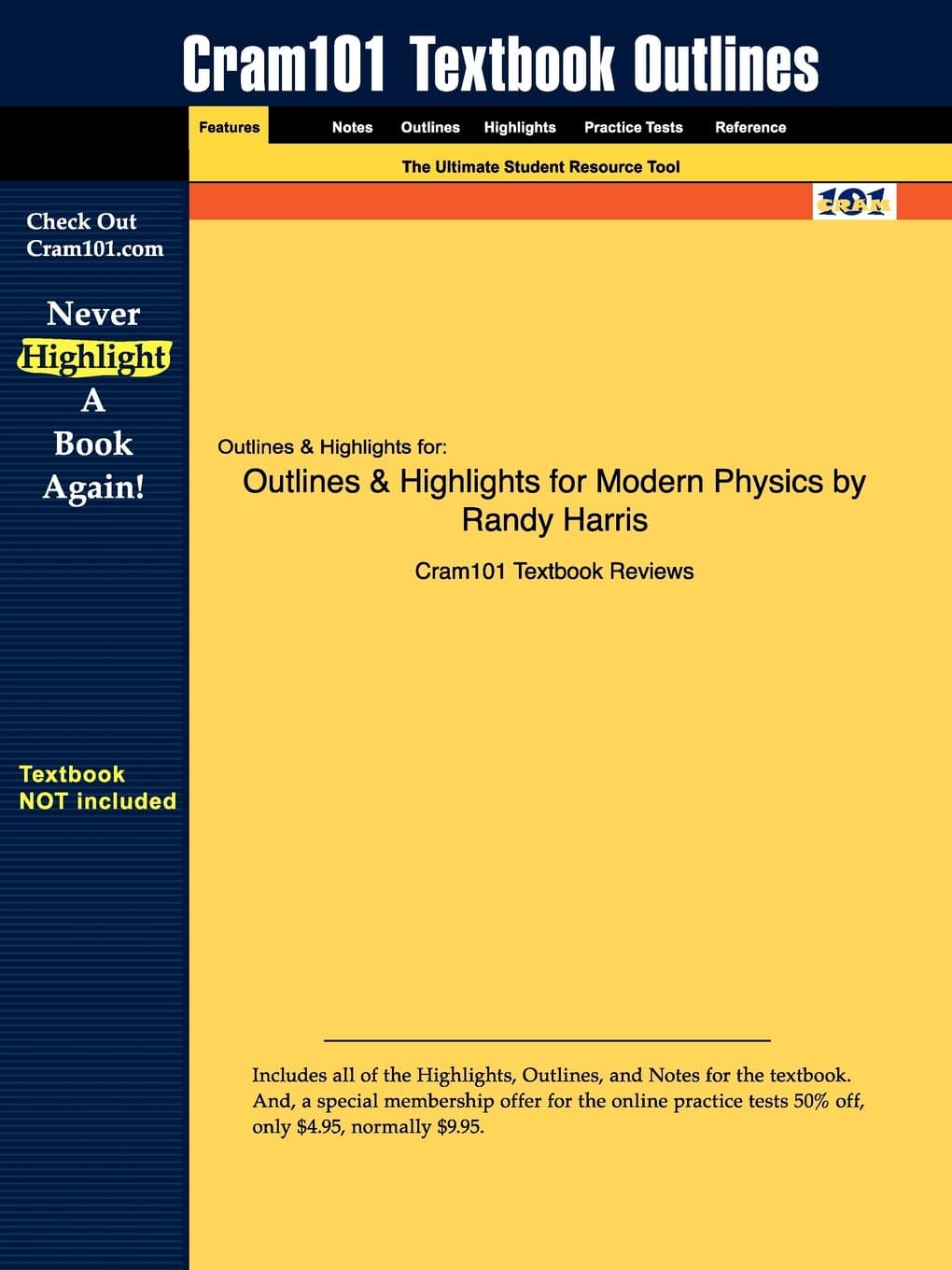 Outlines & Highlights for Modern Physics by Randy Harris