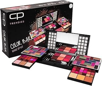 CP Trendies Color Bar Makeup Kit No. 76 for Ladies & Girls | Perfect Makeup Gift Set for Women with 42 Eyeshadows,Eyeliner, Lip Brush & Pencil, Mascara, Mirror, Compact Powder, Foundation