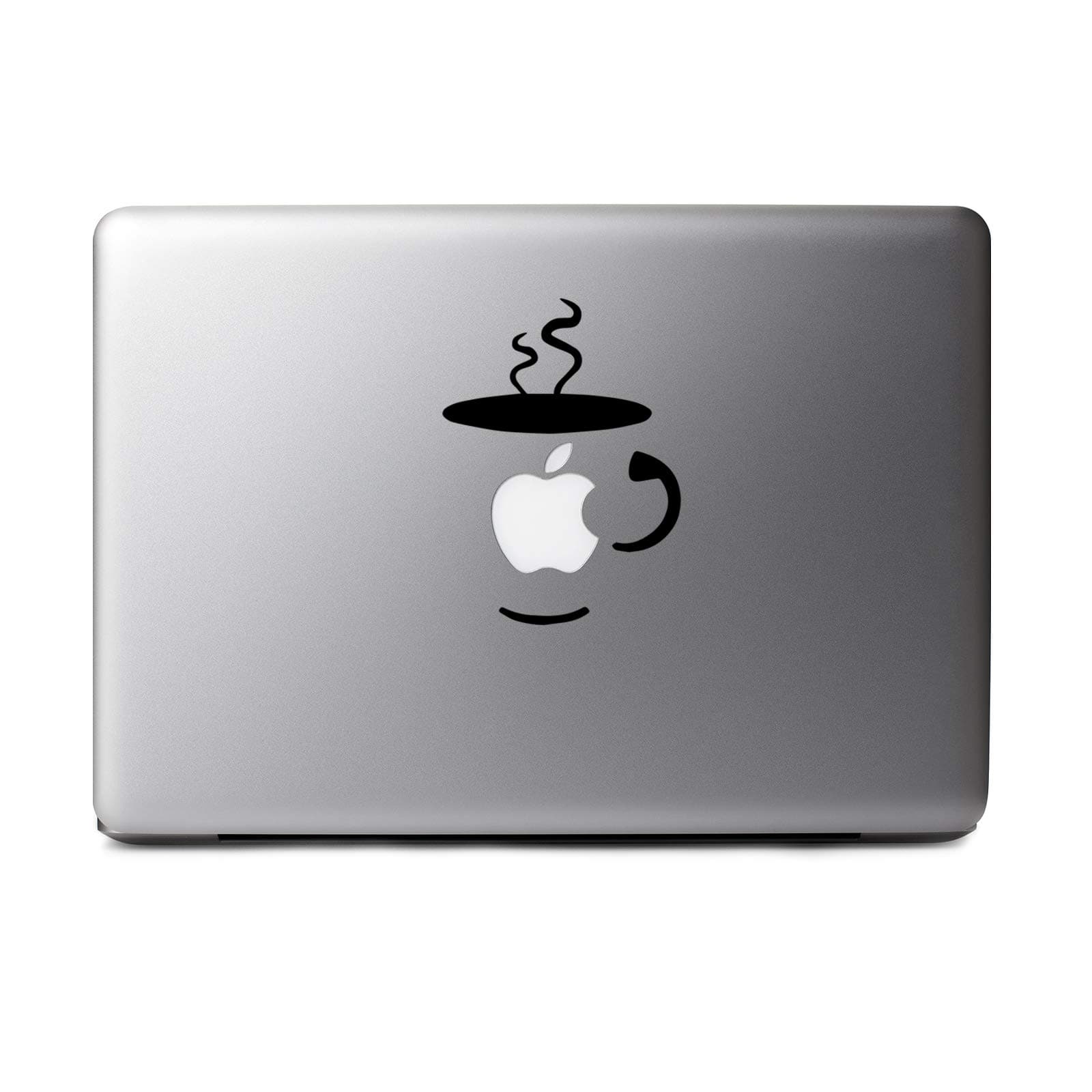 Bargain Max Decals - Coffee Cup - Sticker Decal Notebook Car Laptop (Black)