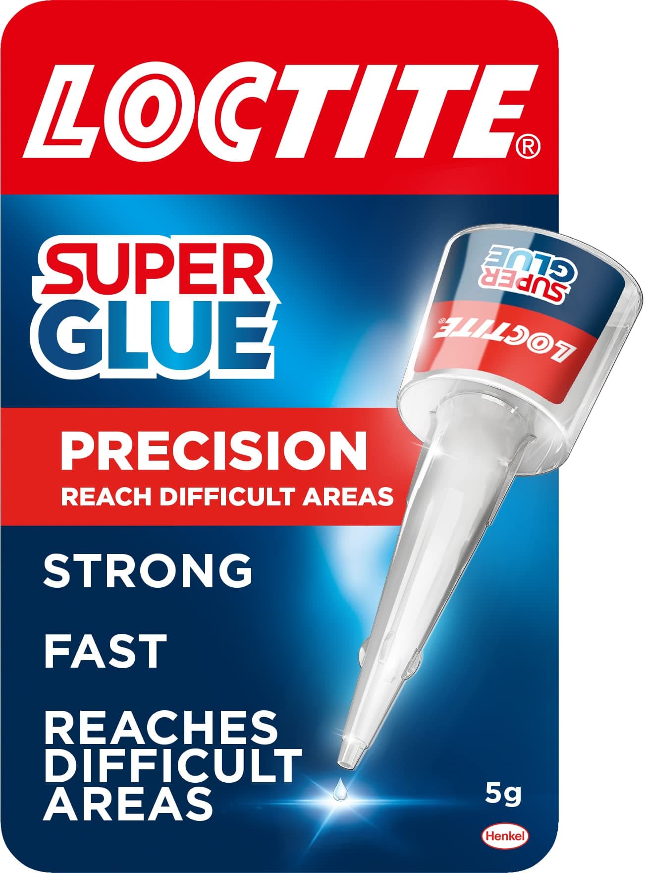 Precision Super Glue 5g – Clear, Strong Fast-Setting Liquid Adhesive for Instant and Accurate Repairs on Wood, Metal, Rubber