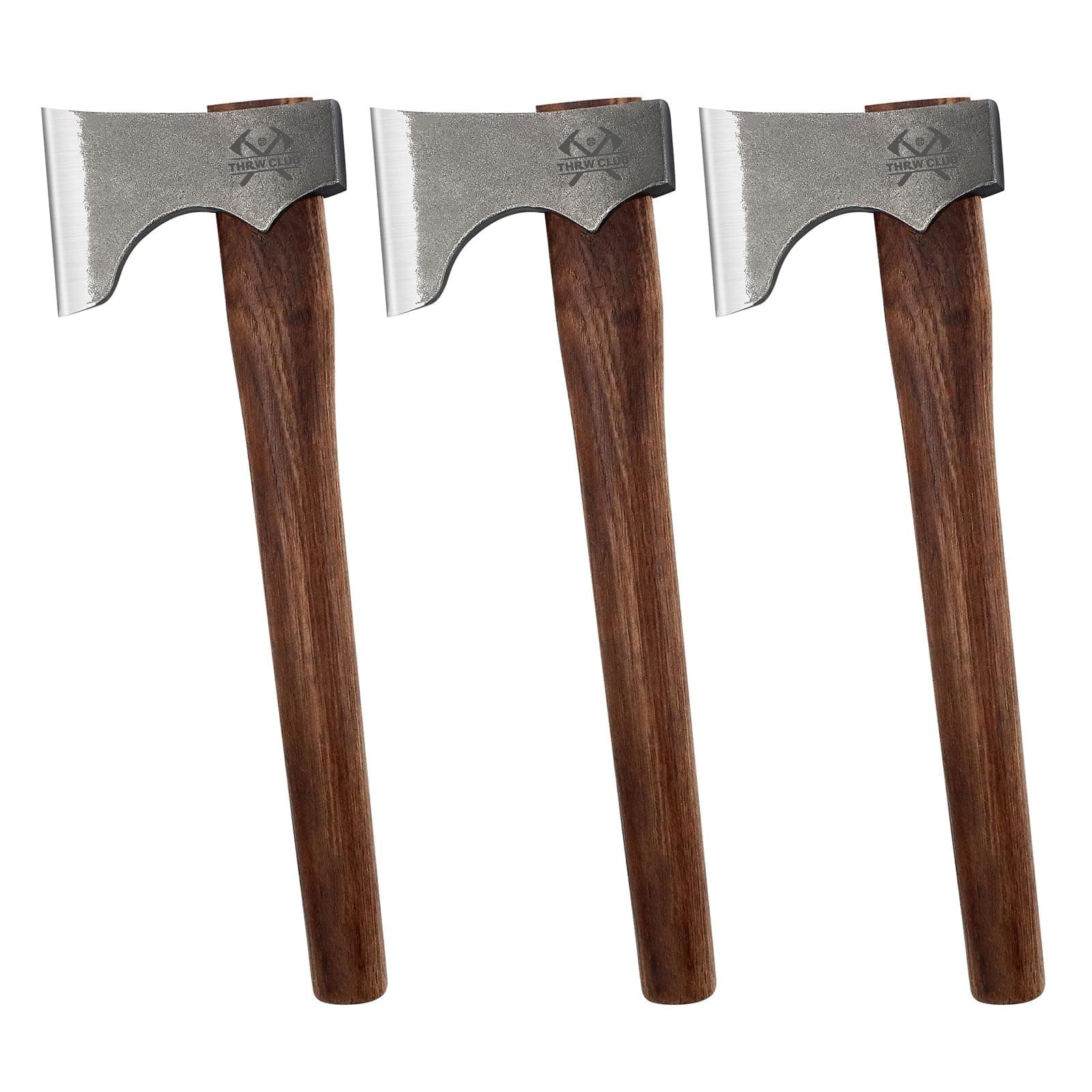 Competition Throwing Axe, 3 Pack 16.5" Throwing Axes with 1065 High Carbon Steel & Hickory Wood Handle, Perfect for Axe Throwiing Game, Competition and Recreation, Gift for Men
