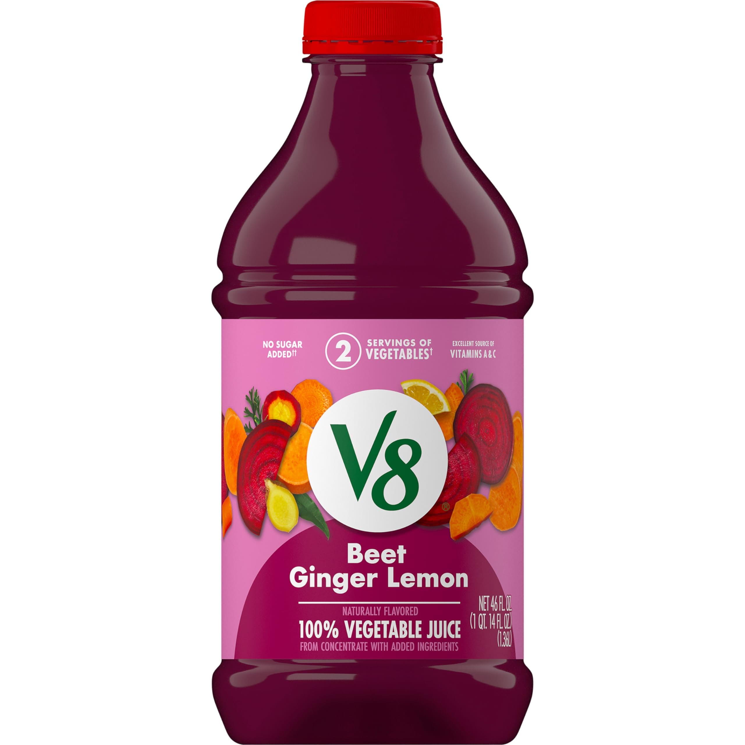 Beet Ginger Lemon 100% Vegetable Juice, 46 fl oz Bottle