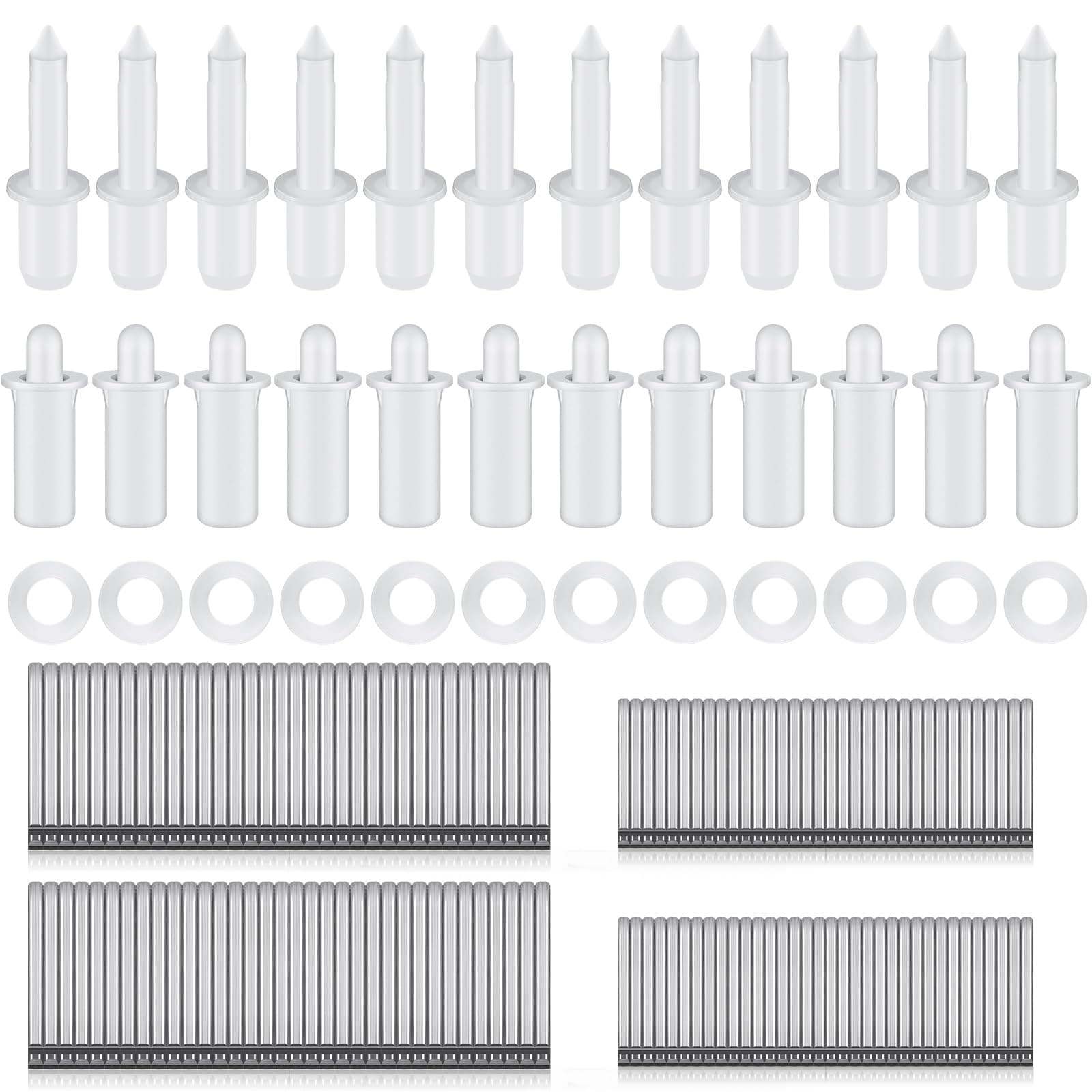Jetec Complete Shutter Repair Tool Set Spring Plantation Shutter Louvers Staples Shutter Replacement Repair Pins for Windows Tools Supplies (170)