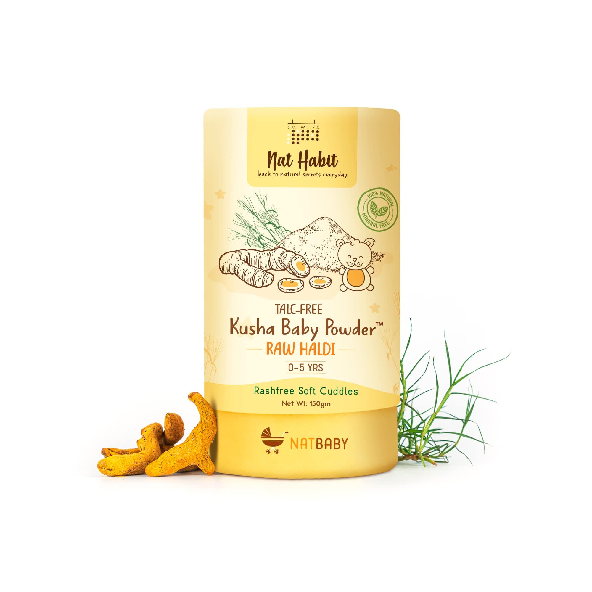 Raw Haldi Kusha Baby Powder