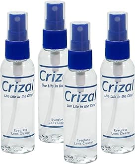 Eye Glasses Cleaning Spray | Crizal Lens Cleaner (2 oz) | #1 Doctor Recommended Cleaner for All Anti Reflective Lenses - 4 Pack