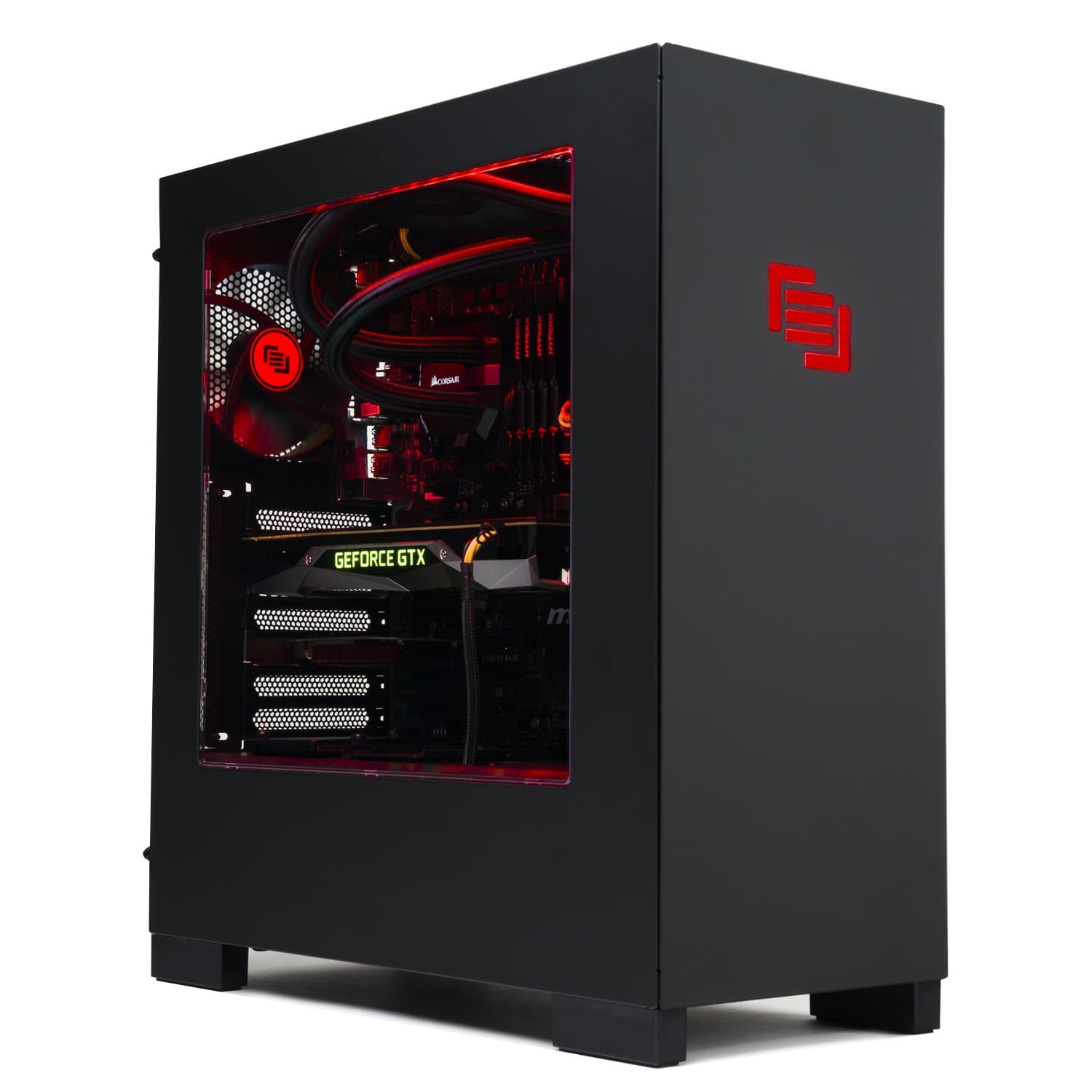 MAINGEAR Vybe - Stage 2 Tower Desktop(Black/Red)