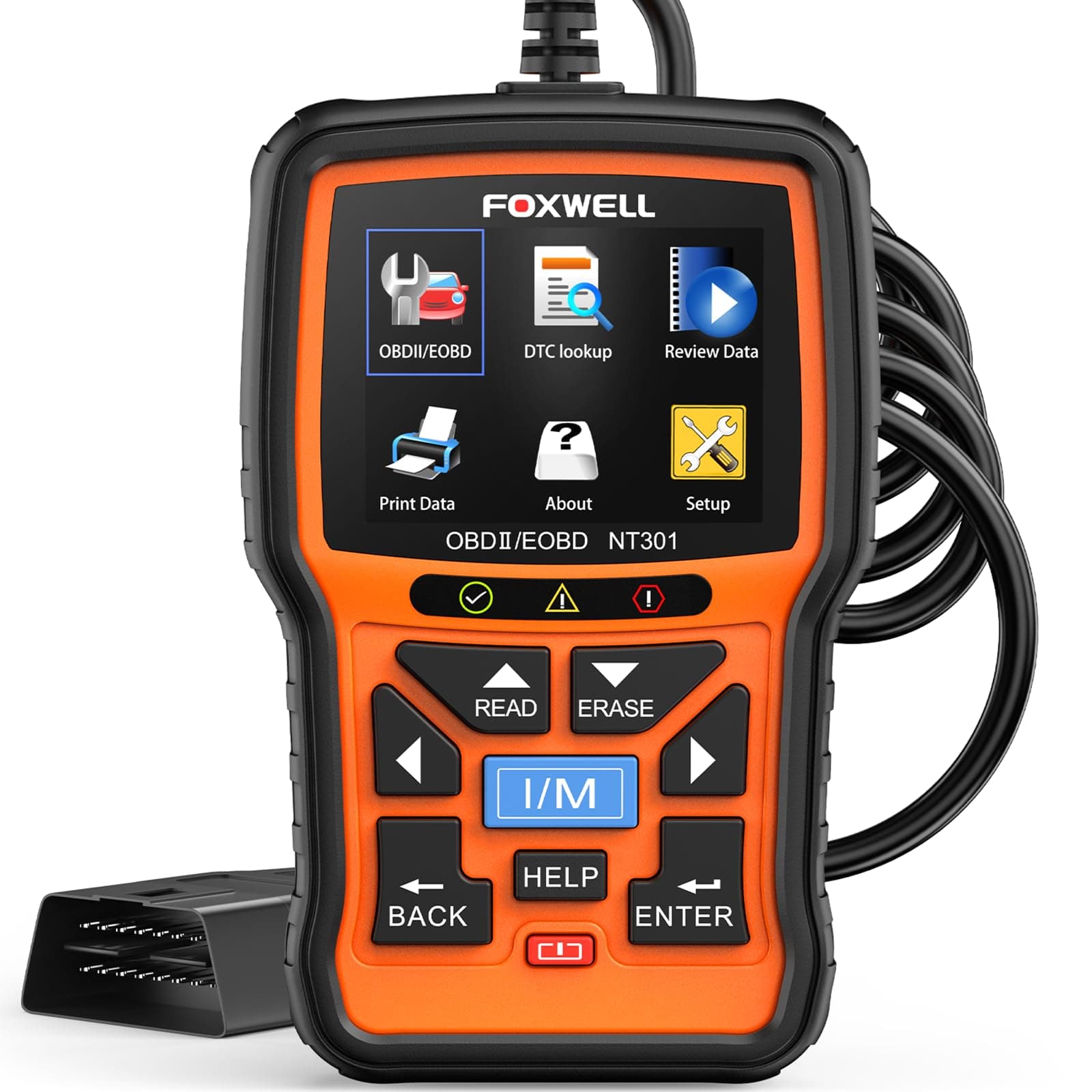 NT301 OBD2 Scanner Live Data Professional Mechanic OBDII Diagnostic Code Reader Tool for Check Engine Light