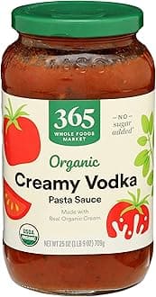 365 by Whole Foods Market, Organic Creamy Vodka Pasta Sauce, 25 Ounce