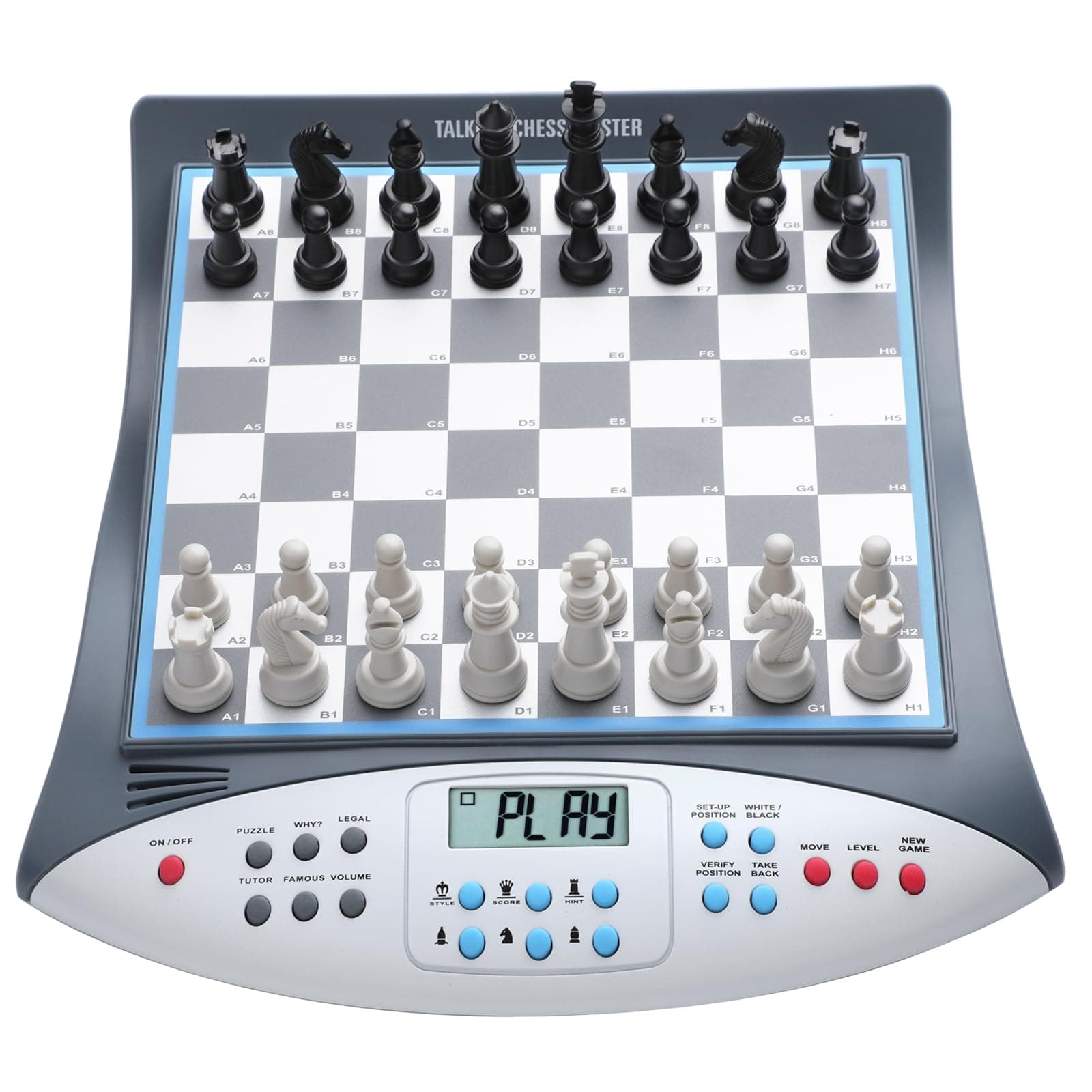 Electronic Chess Set with Voice Teaching System, Magnetic Computer Chess Game, Great Partner for Beginners & Improving Players, Electronic Chess Board Grows Your Chess Skills