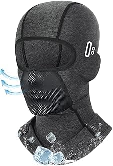 Balaclava Face Mask with Glasses Holes for Men Women Summer Cooling Shiesty Mask Sun UV Protection for Motorcycle Work Ski