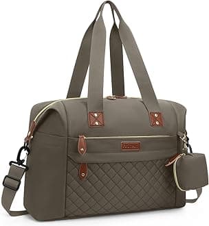 Diaper Bag Tote, Diaper Baby Bags with Pacifier Case, Shoulder Straps, Stroller Clips, Waterproof Large Mommy Maternity Travel Baby Bag for Mom and Dad, khaki, Medium