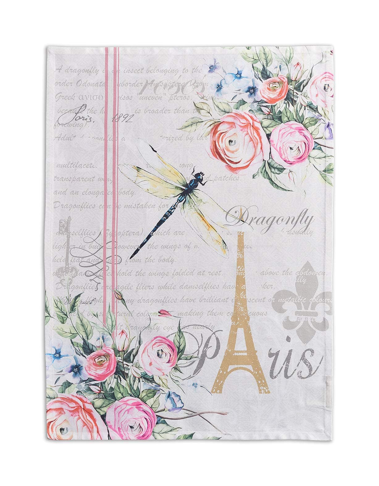 Maison d' Hermine Champ de Mars 100% Cotton Set of 2 Kitchen Towels, 20 - inch by 27.5 - inch. by Maison d' Hermine