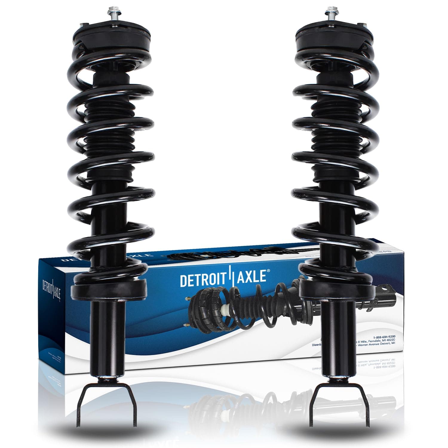 DETROIT AXLE4WD Front Struts w/Coil Spring Replacement for 2009-2015 Dodge Ram 1500