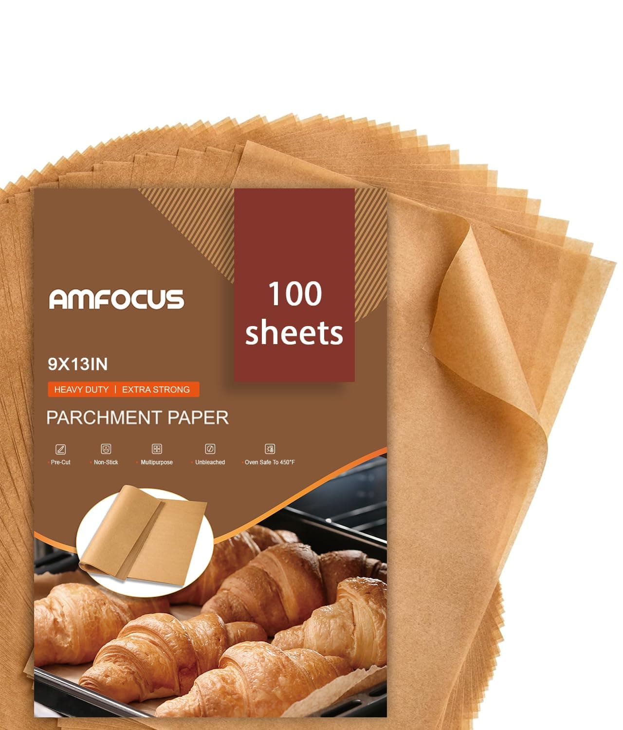 - Parchment Paper Sheets, 9x13 In Non-Stick Precut Baking Parchment for Baking, Grilling, Air Fryer, Steaming, and More (Unbleached) - Quarter Sheet Size, Perfect for Bread, Cakes, Cookies, 100PCS