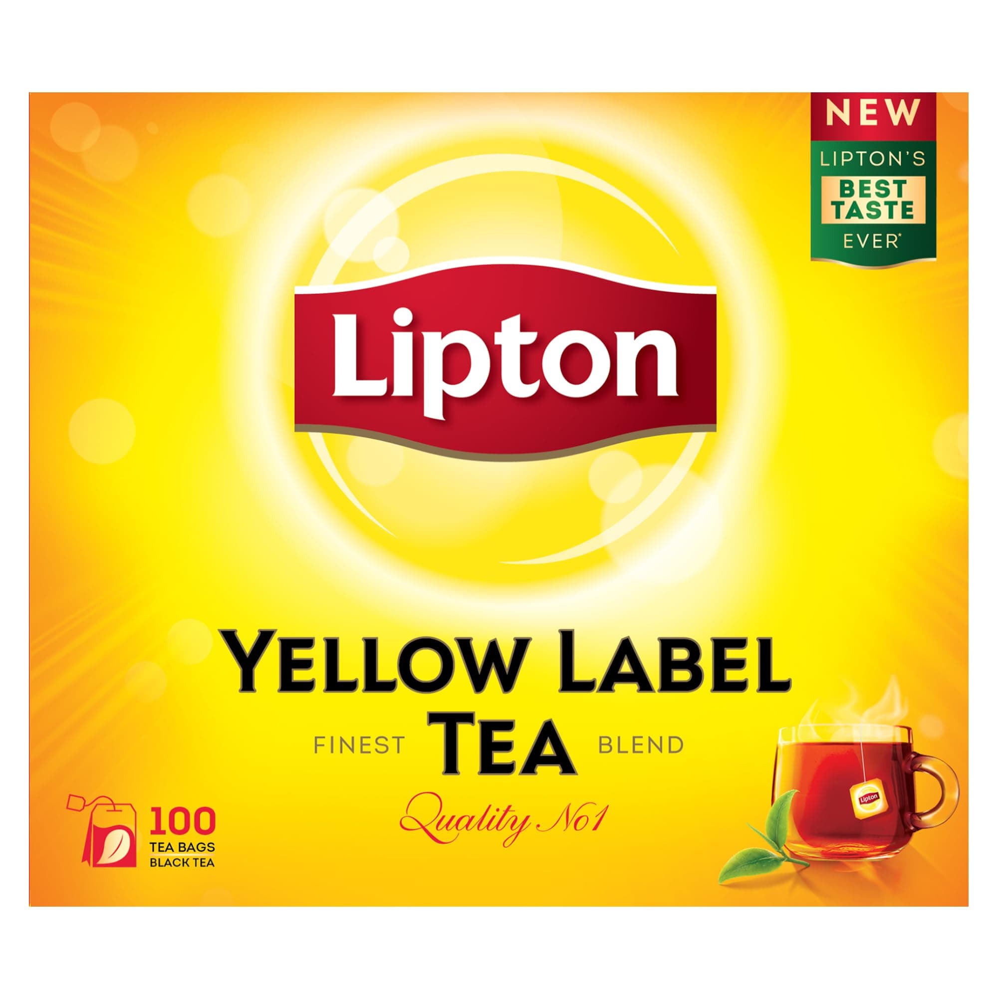 Lipton Yellow Label Black Tea, 100 Teabags