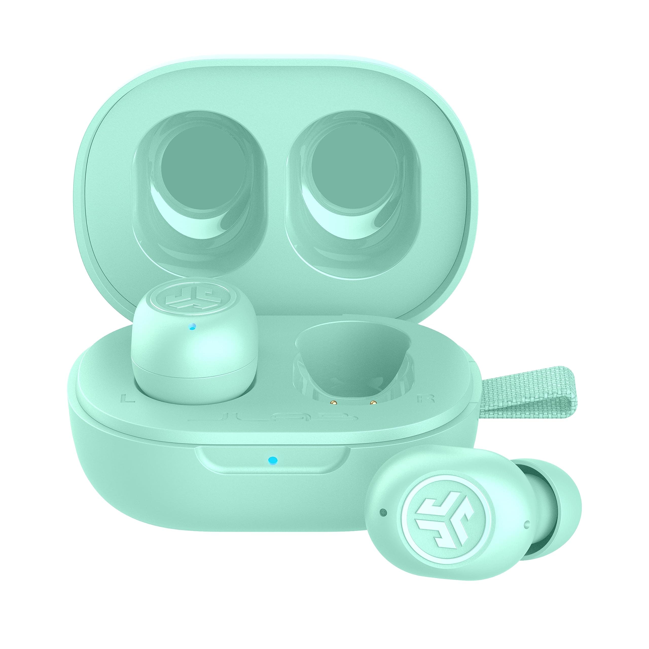 JBuds Mini True Wireless Bluetooth Earbuds + Charging Case, Green, IP55 Sweat and Dust Proof, Bluetooth Multipoint, Be Aware Audio, 3 EQ Sound Settings, Crystal Clear Calls