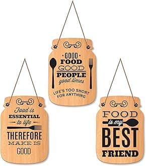 Artvibes Kitchen Quotes Wall Hanger for Home Decor | Gifts | Wall Art for Living Room Wall | Decoration Wooden Hanging Items | Kitchen Wood Design | Quotes Decor Items | Decorative Artworks (WH_8901N)