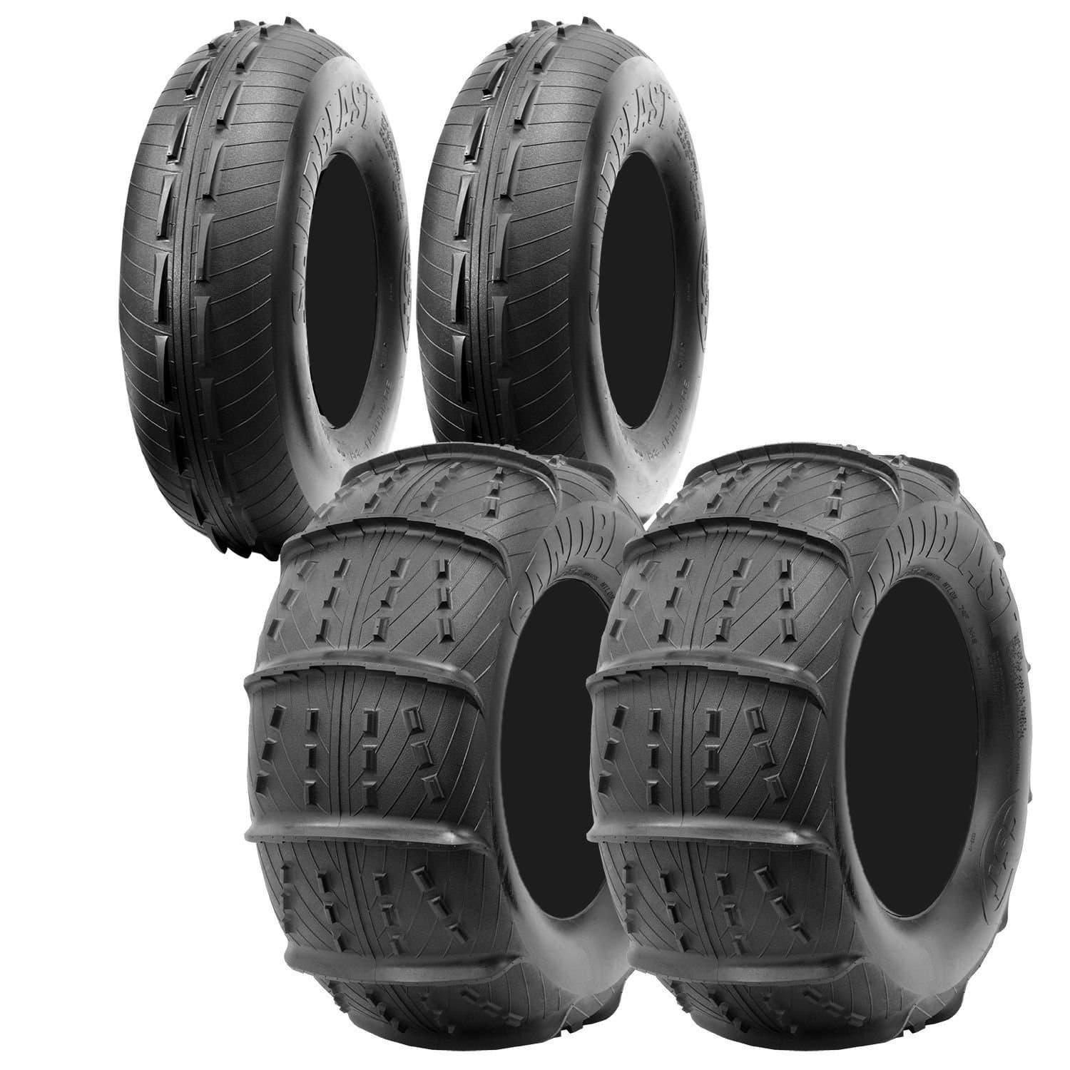 CST Sandblast 30" Complete Front and Rear UTV Sand Tire Package- 30x10-14, 30x12-14