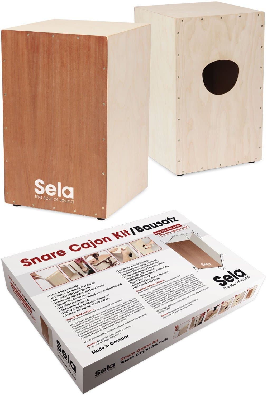 Sela Snare Cajon Assembly Kit with Instructions