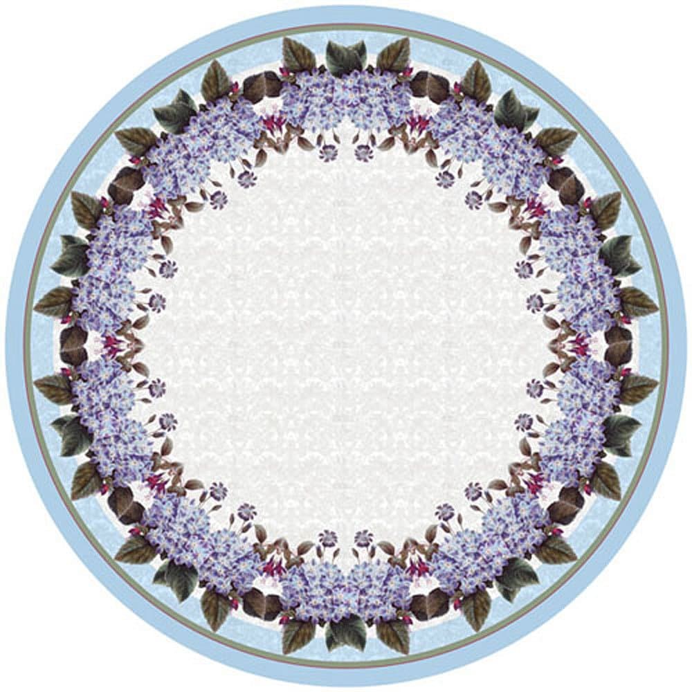 Betsy Drake Hydrangea Round Table Cloth, fabric, 68 Inches