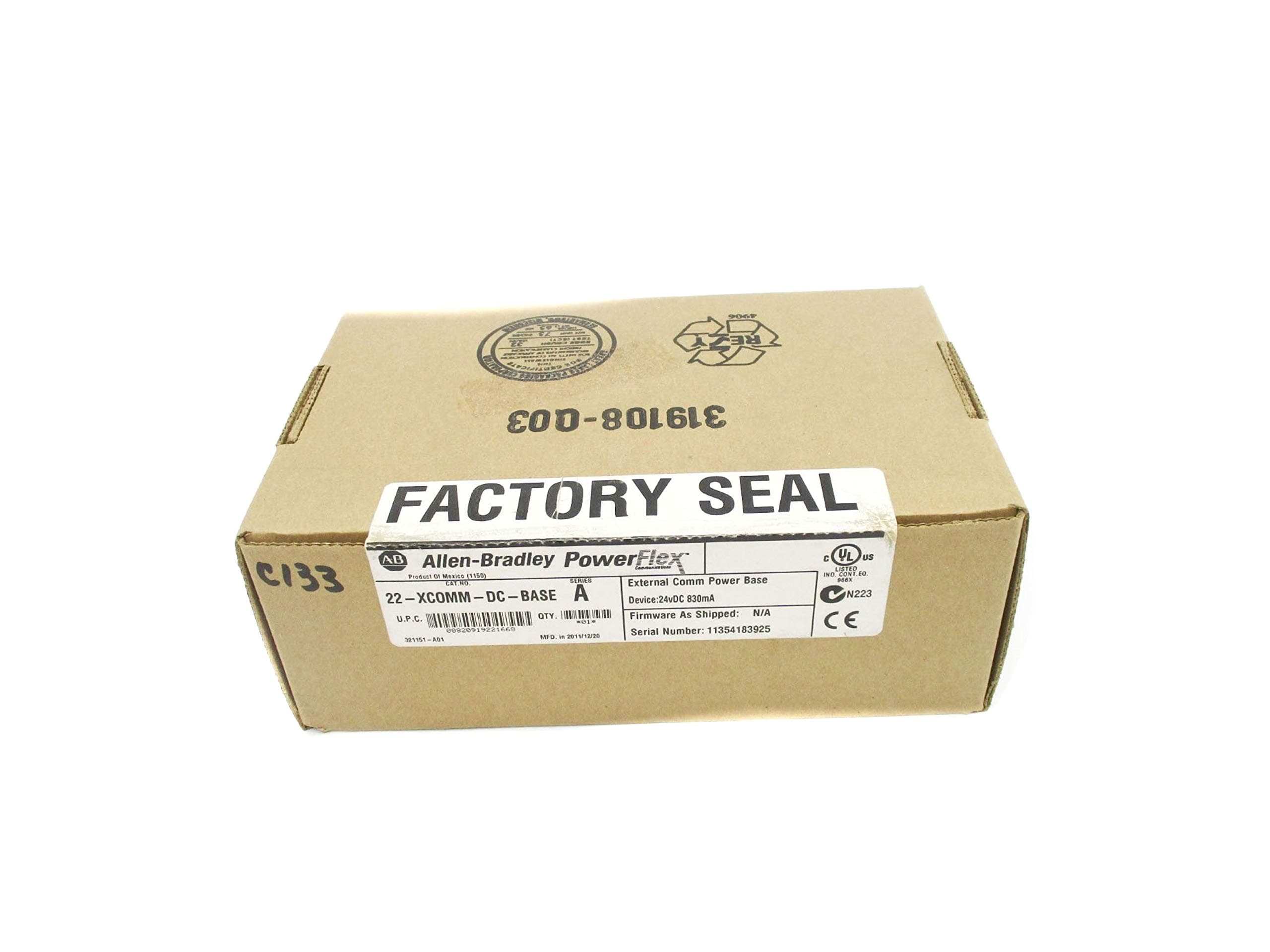 Industrial MRO 22-XCOMM-DC-Base SER. A Date: 2011 NSFS-OEM