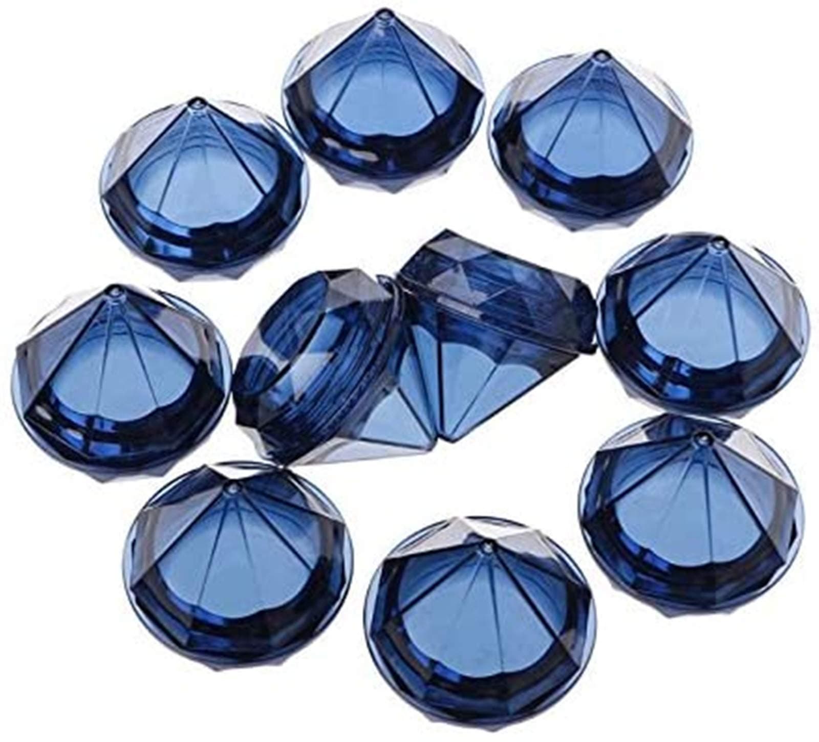 50 Pack 5 Gram5 ML Empty Clear Jars Diamond shaped Plastic Cosmetic Jars Makeup Samples Pot with Lids Trial Case Refillable Cosmetics Cream Box for Lotion Lip Balm Eyeshadow Nails (Royal