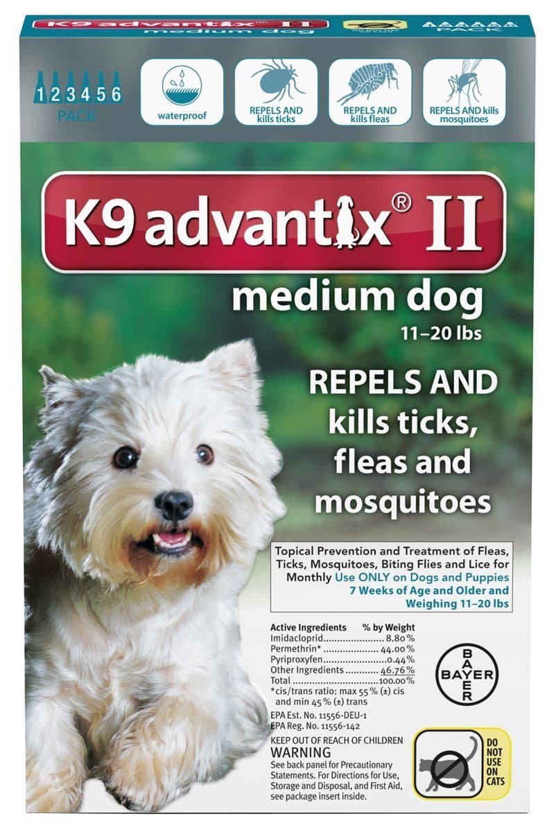 Bayer K9 Advantix II (11-20 lbs) 6-doses