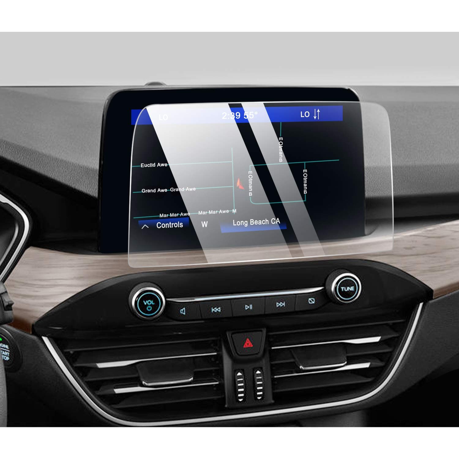 YEE PIN Escape 2020 Screen Protector for 2020 Ford Escape 8'' Trapezoid Center Control Touchscreen Navigation, 9H Anti-Scratch and Shock Resistant (8 Inch)