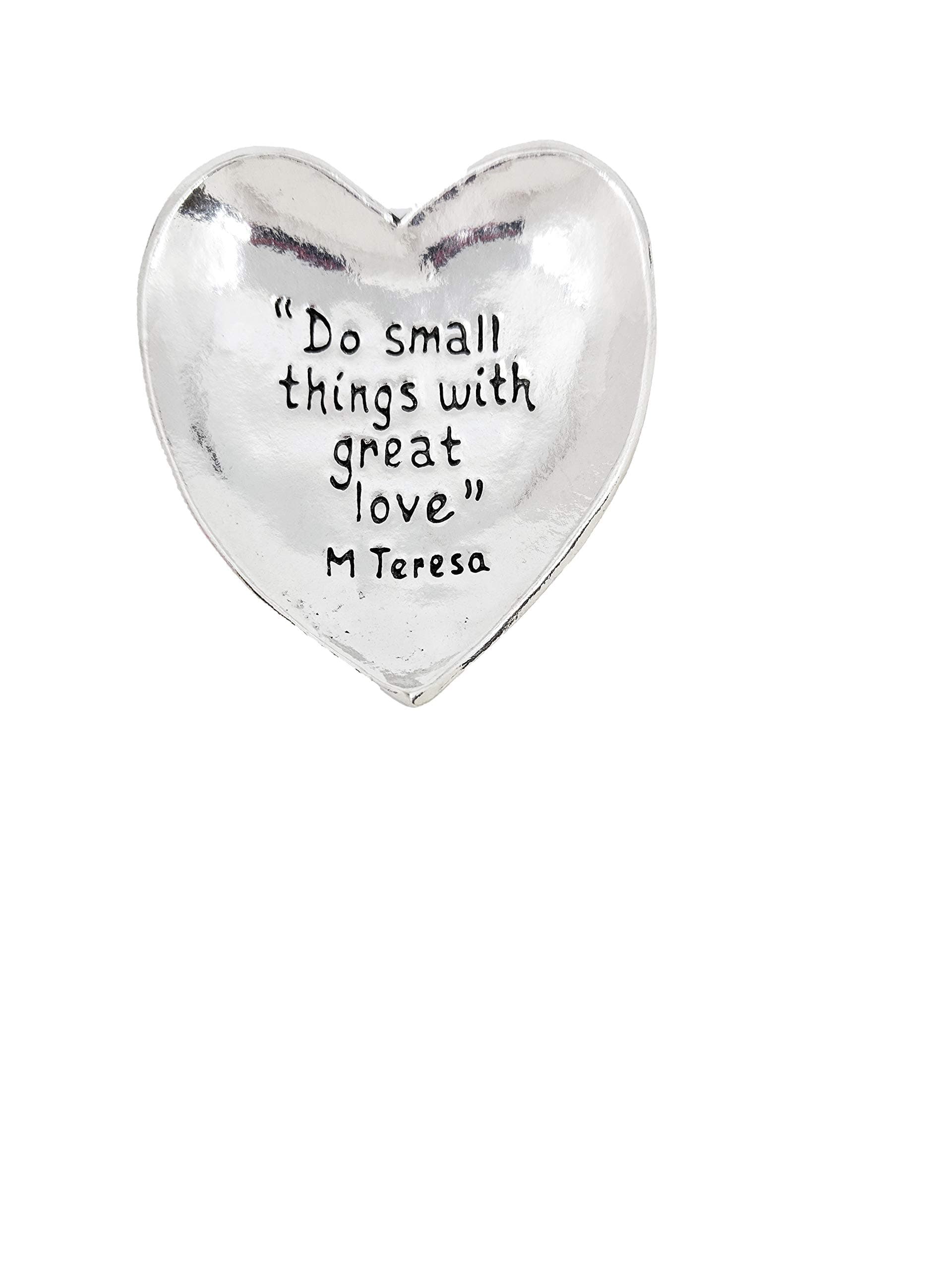 Basic Spirit Do Small Things with Great Love Large Pewter Trinket Dish