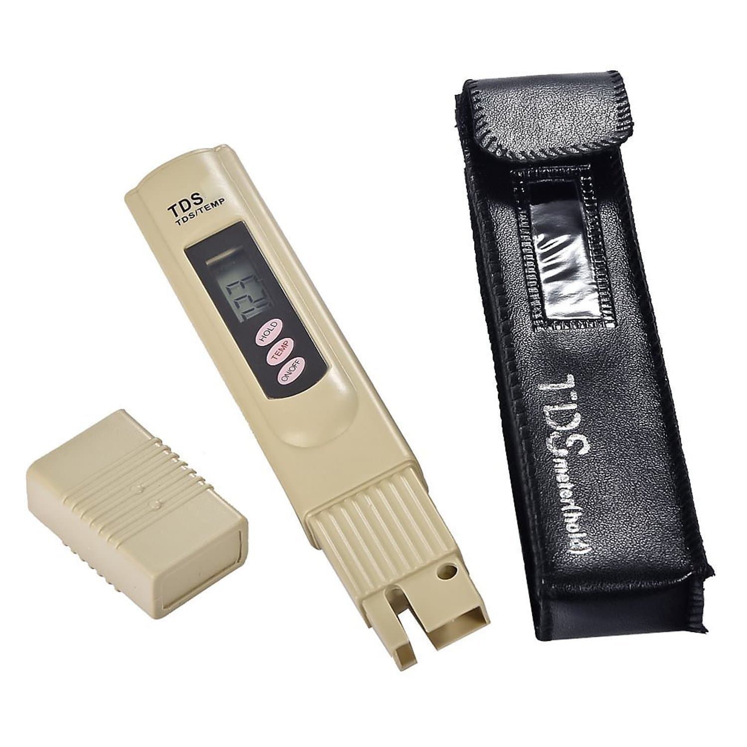 TDS meter digital water tester 3-Button Digital TDS Water Quality TDS Tester, 0-9990 ppm Measurement Range, 1 ppm Resolution, with Temperature Calibration
