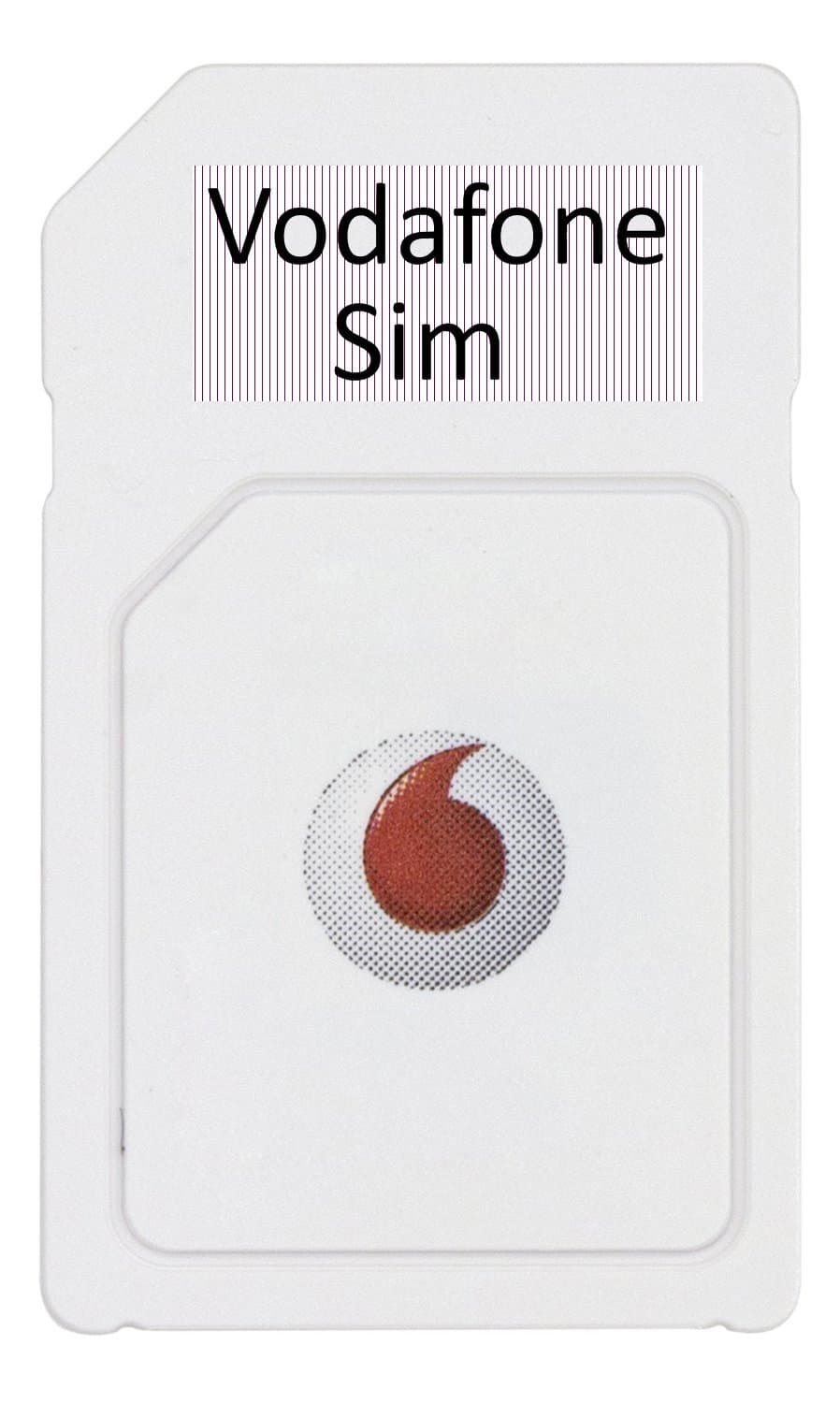 Vodafone Pay As You Go - Includes Standard, Micro & Nano Triple SIM Cards