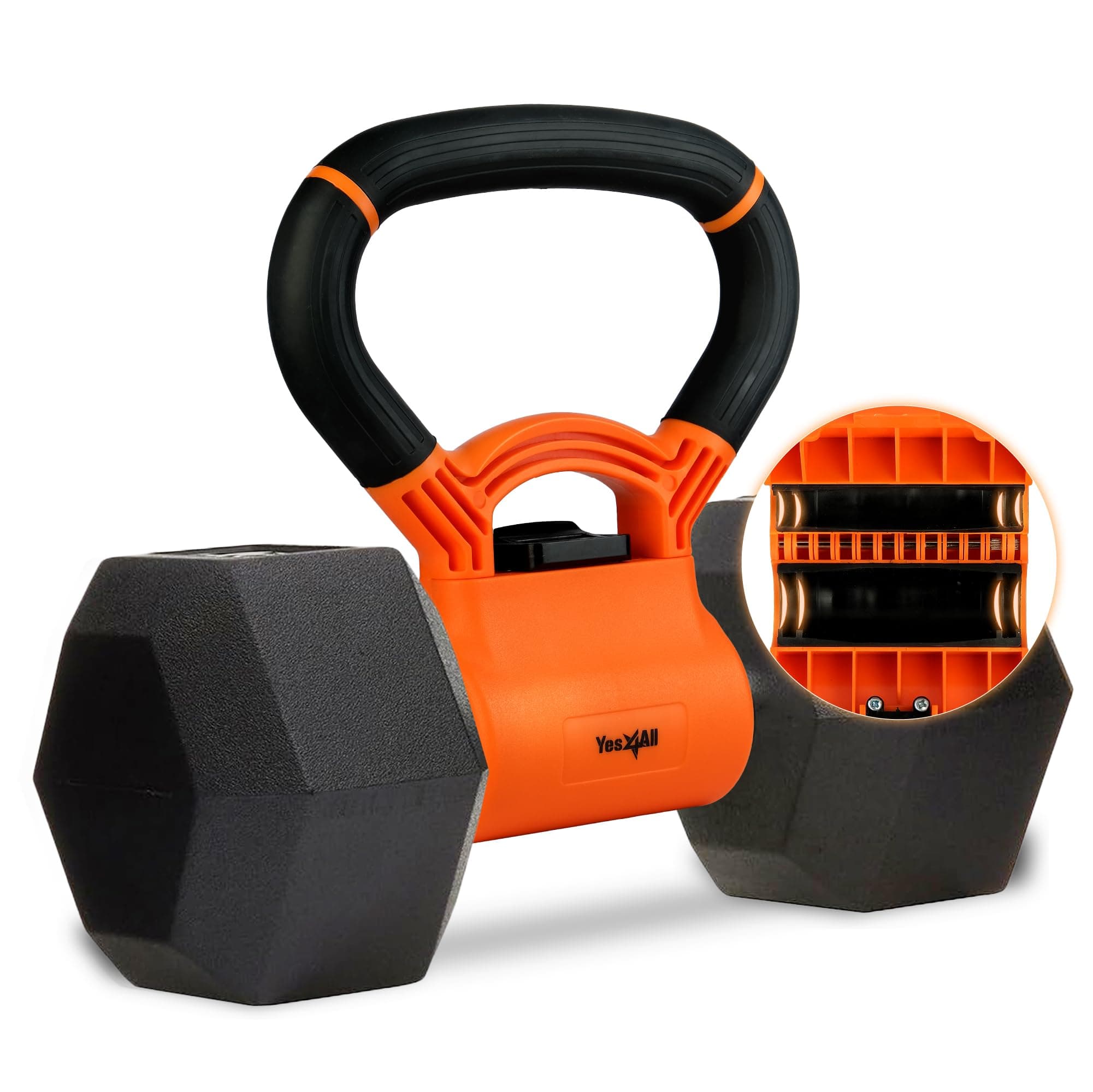 Kettlebells Grip, Dumbbell Grip Handle, Convert Dumbbells into Kettlebell for Home Gym, Kettlebell for Weights Plate