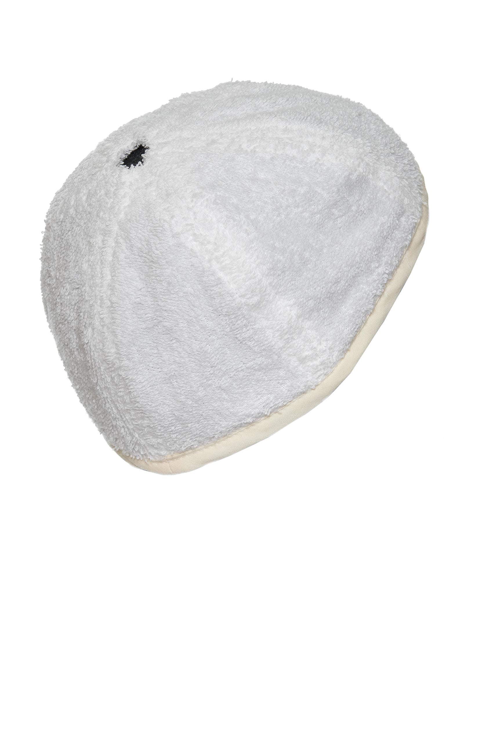 Scarf PAD. Pre-Washed Terry Cloth. Extra Body Under Chemo Headwear for Cancer Patients. White