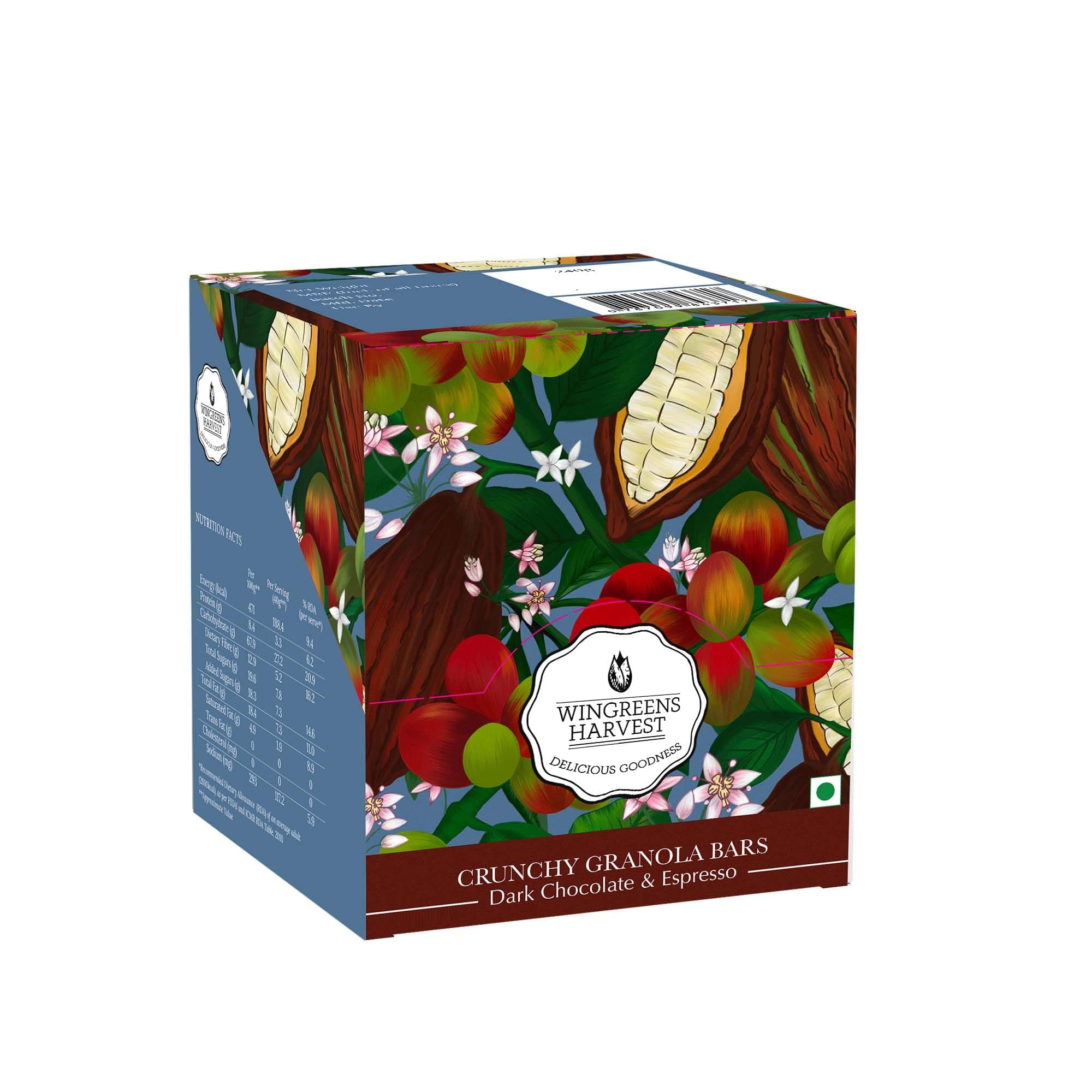 Granola bar- dark chocolate and espresso