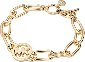 Michael Kors Women's Stainless Steel Chain Bracelet with Crystal Accents
