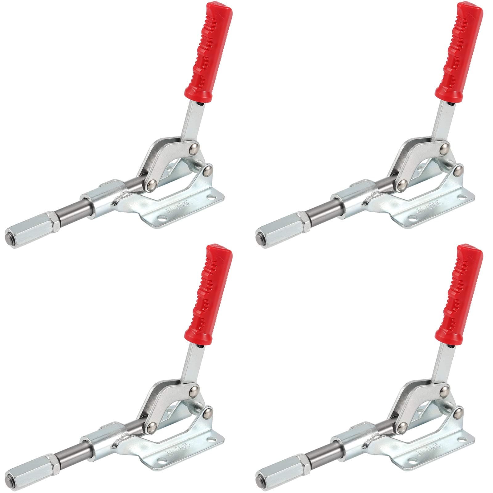KEILEOHO 4 Packs Push Pull Quick Release Toggle Clamp 20314, 1000 Lbs Holding Capacity, Heavy Duty Large Push Pull Toggle Clamp, Push Pull Clamp for Machine Operation, Woodworking, Welding, 303 Em