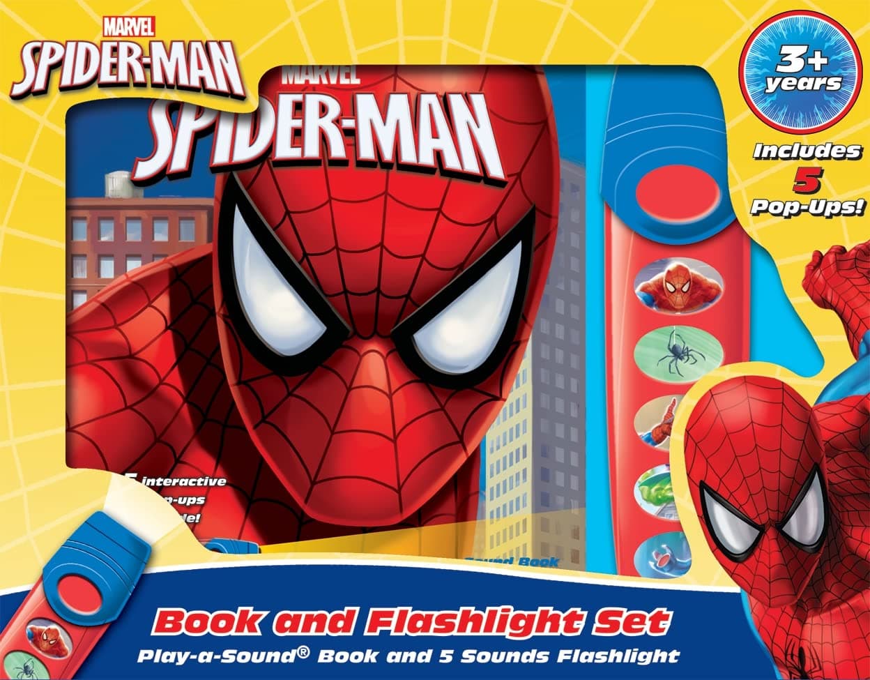 Marvel - Spider-man Little Flashlight Adventure Pop-Up Board Book - Play-a-Sound - PI Kids Board book – Picture Book, July 30, 2014